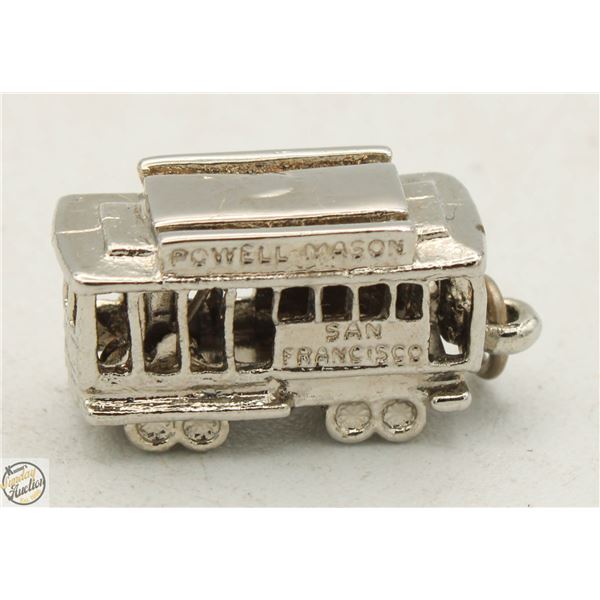 STERLING SILVER SAN FRANCISCO TRAM PENDANT