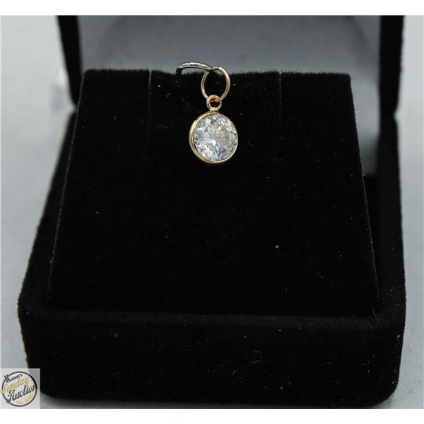 #2793-10 KT YELLOW GOLD PENDANT WITH 5.75 MM GRA