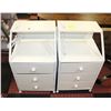 PAIR OF NEW NIGHTSTANDS WITH OUTLETS (DAMAGE)