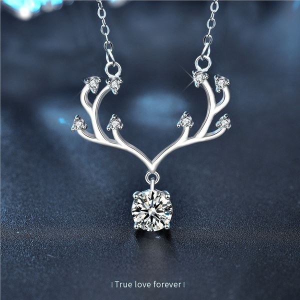 1 CT GRA CERTIFIED ANTLERS DESIGN ROUND BRILLIANT
