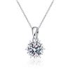 Image 5 : 1 CT GRA CERTIFIED ROUND BRILLIANT 925S NECKLACE