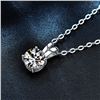 Image 2 : 2 CT GRA CERTIFIED ROUND BRILLIANT 925S NECKLACE