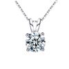 Image 4 : 2 CT GRA CERTIFIED ROUND BRILLIANT 925S NECKLACE