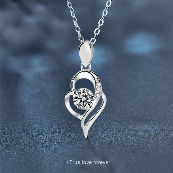 1 CT GRA CERTIFIED ROUND BRILLIANT 925S NECKLACE