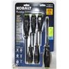 NEW KOBALT 6PC DIAMOND COATED TIP SCREWDRIVER SET