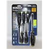 NEW KOBALT 6PC DIAMOND COATED TIP SCREWDRIVER SET