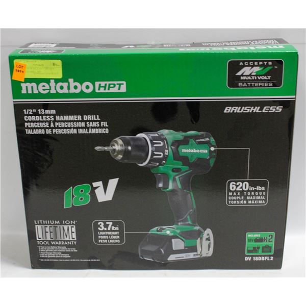 BRAND NEW METABO 18V HPT HAMMER DRILL KIT