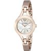Image 2 : NEW ARMANI SILVER DIAL ROSE GOLD TONE