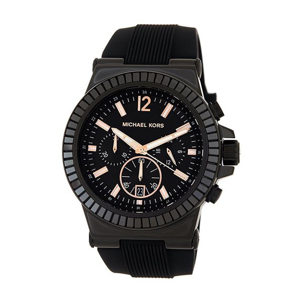 NEW MICHAEL KORS 43MM BLACK CHRONO DIAL