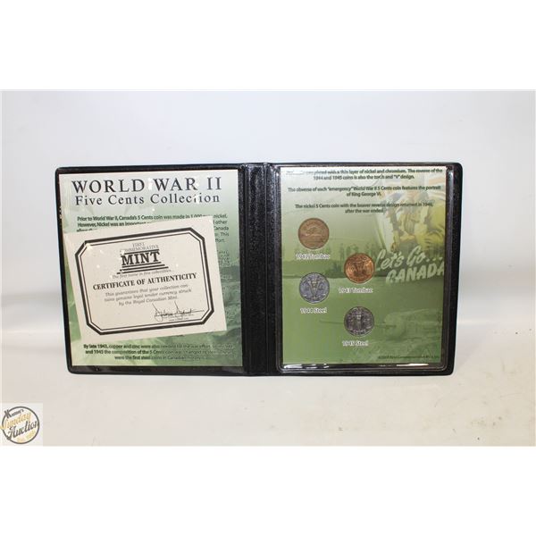 MINT WW2 FIVE CENT CONLLECTION