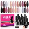 Image 1 : NEW 12 X 7ML MEFA 12 COLORS GEL POLISH SET