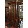 4 SHELF CURIO CABINET H-71.5" W-12" L-42"