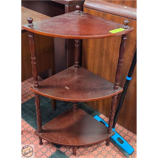 3 SHELF CORNER PLANT STAND APPROX 3 FT TALL