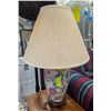 Image 1 : HAND PAINTED FLORAL LAMP WITH SHADE TESTED
