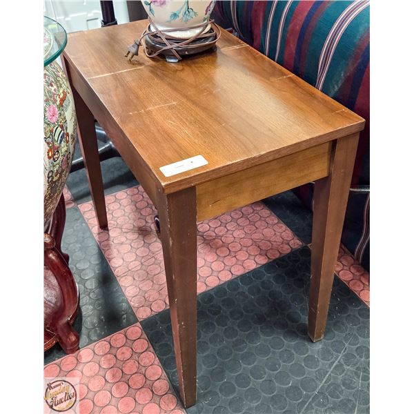 VINTAGE WOODEN BENCH WITH INNER STORAGE