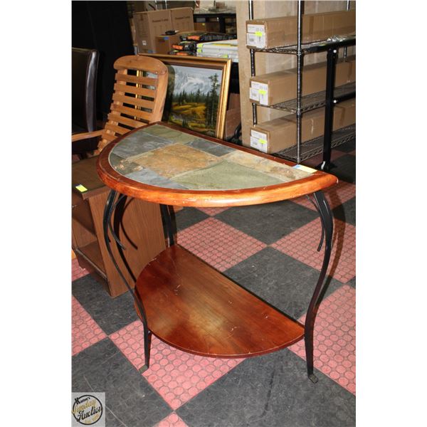 TILE TOP 2 TIER PLANT STAND