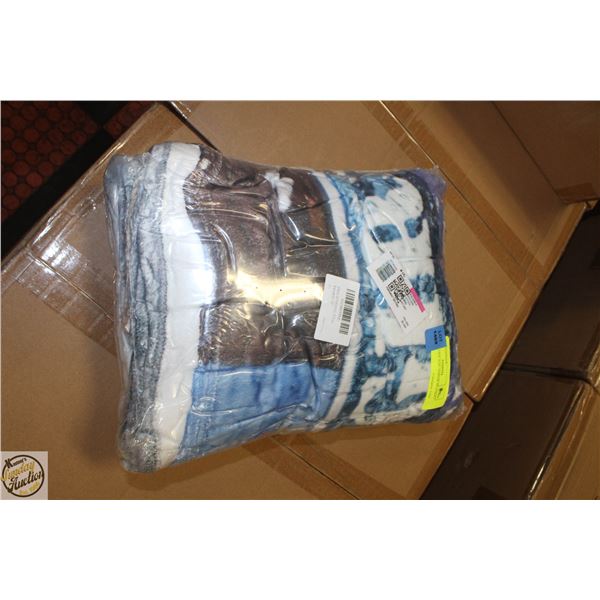 NEW I LOVE YOU THROW BLANKET 60 X 80"