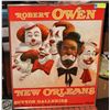 RE-PRINT ROBERT OWEN CARNIVAL PICTURE FRAMED AND