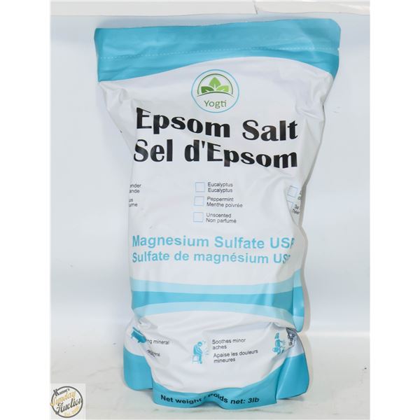 NEW 3LB EPSOM SALT - PEPPERMINT