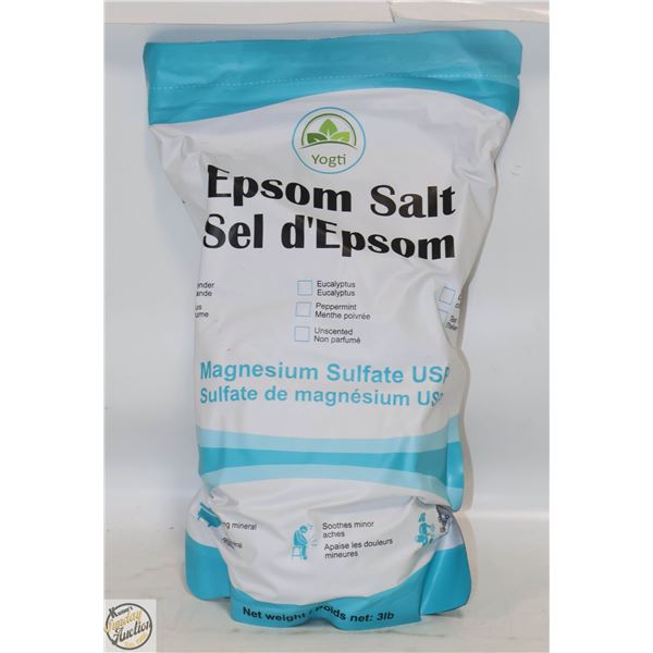 NEW 3LB EPSOM SALT - PEPPERMINT