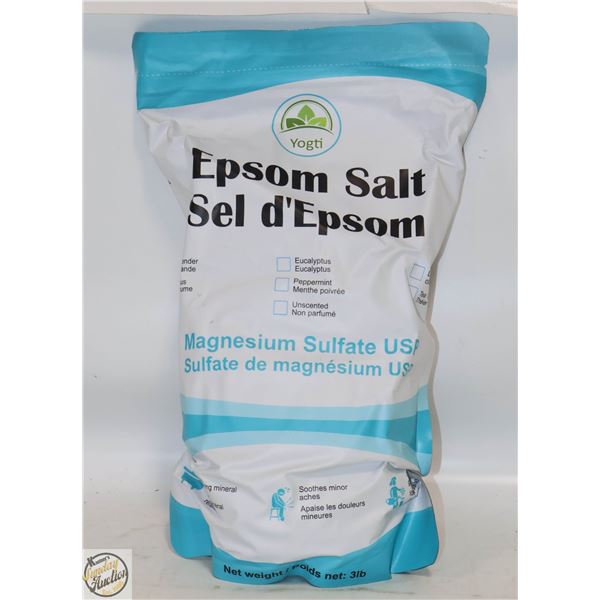 NEW 3LB EPSOM SALT - PEPPERMINT