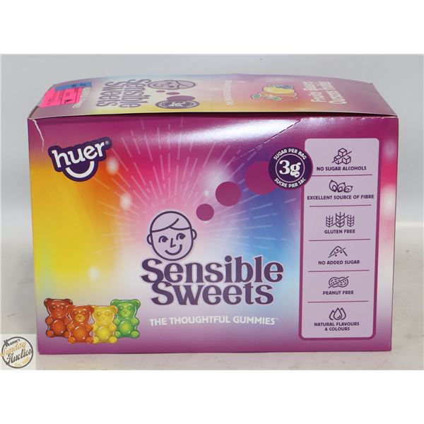 NEW HUER SENSIBLE SWEETS FRUITY BEARS 12X 50G BAGS