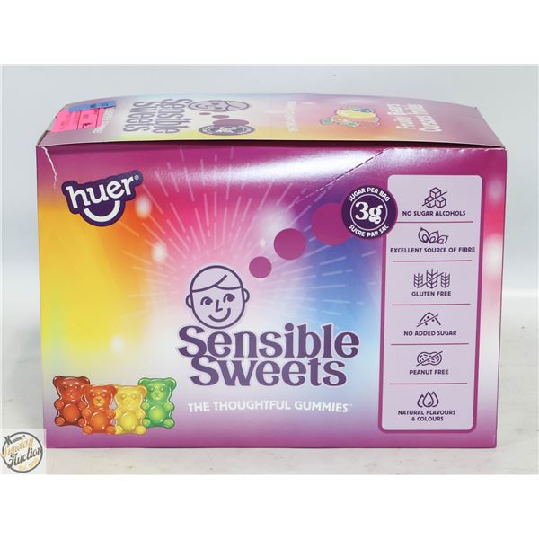 NEW HUER SENSIBLE SWEETS FRUITY BEARS 12X 50G BAGS