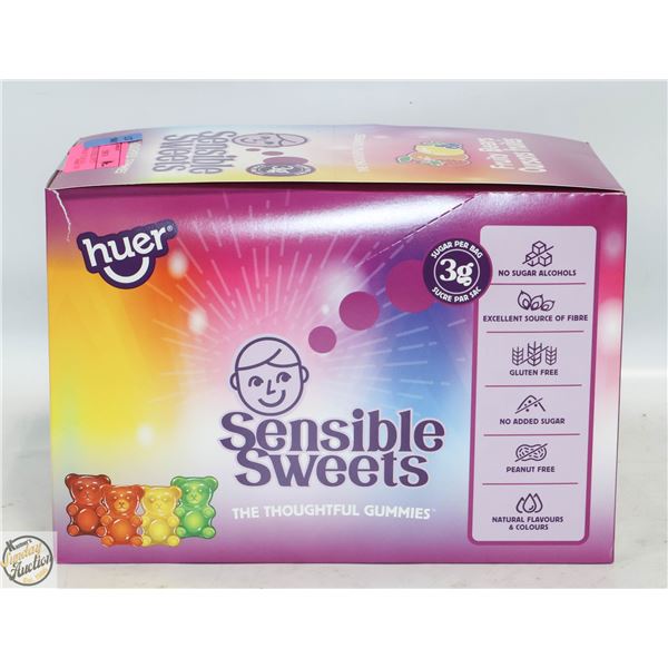 NEW HUER SENSIBLE SWEETS FRUITY BEARS 12X 50G BAGS