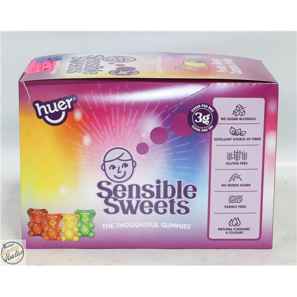 NEW HUER SENSIBLE SWEETS FRUITY BEARS 12X 50G BAGS