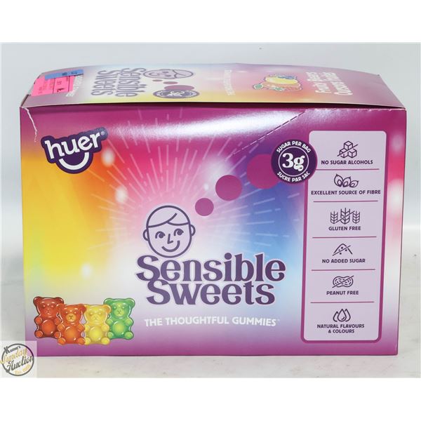 NEW HUER SENSIBLE SWEETS FRUITY BEARS 12X 50G BAGS
