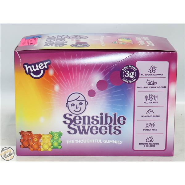 NEW HUER SENSIBLE SWEETS FRUITY BEARS 12X 50G BAGS