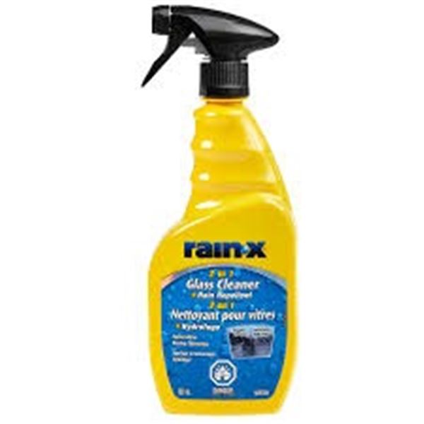 NEW 2 X 680 ML RAIN X 2 IN 1 GLASS CLEANER