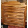 WOODEN DISPLAY CABINET 27" X 26"