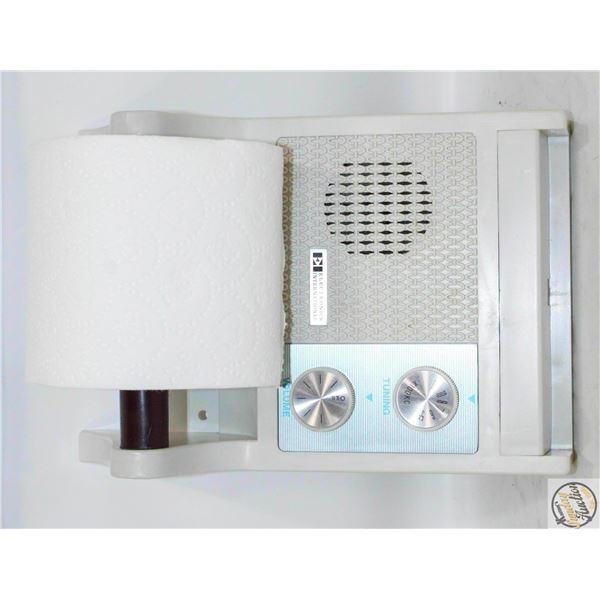 VINTAGE ELECTRONICS INTERNATIONAL RADIO + TOILET-