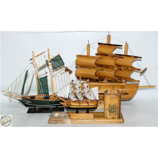 ESTATE 3 SHIPS 1 W/PENCIL HOLDER
