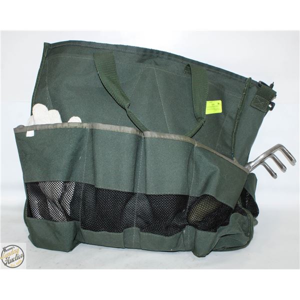 CANVAS BAG WITH MULTIPLE POCKETS FOR GARDEN TOOLS