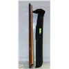 Image 1 : 2PC POOL CUE WITH CARRY CASE
