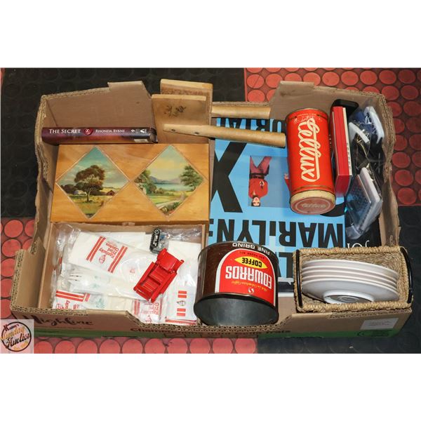 ESTATE VARIOUS MENS DESK + DRAWER ITEMS