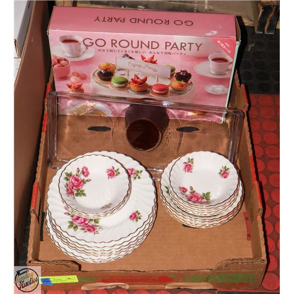 PINK CUPCAKE REVOLVING DISPLAY FOR PARTIES +