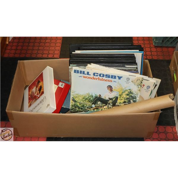 LOT OF VINYLS BILL COSBY , POSTERS AND MORE