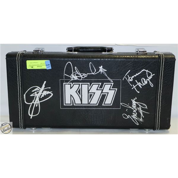 SIGNED OFFICIAL KISS COLLECTOR CASE WITH CDS