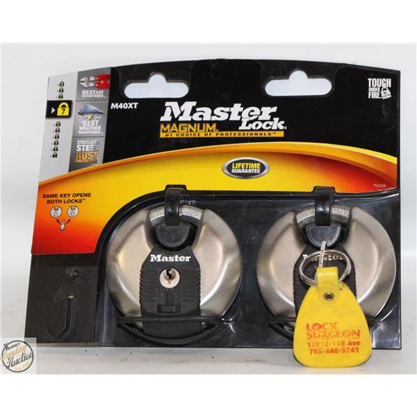 MASTER LOCK X 2 WITH KEY