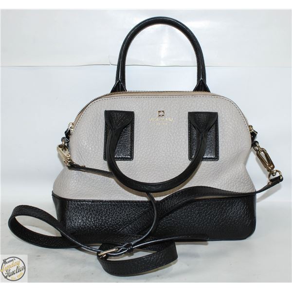 KATE SPADE NEW YORK HANDBAG, BLACK/TAN