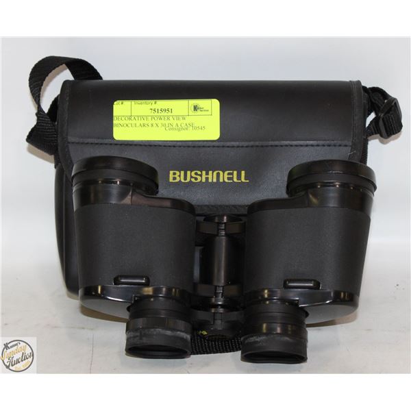 DECORATIVE POWER VIEW BINOCULARS 8 X 30 IN A CASE