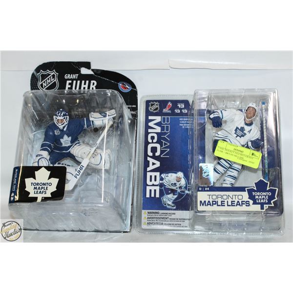 2 NHL HOCKEY FIGURES GRANT FUHR + BRYAN MCCABE