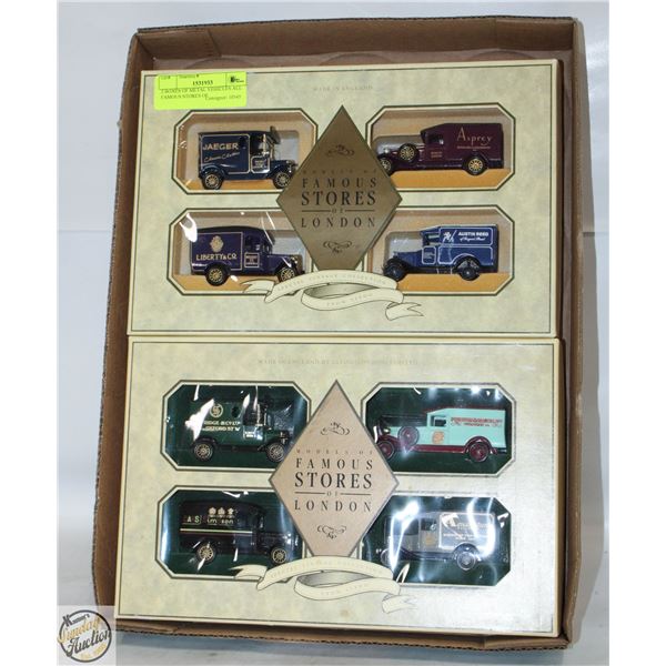 2 BOXES OF METAL VEHICLES ALL FAMOUS STORES OF