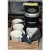 KEURIG COFFEE POT/ MUGS