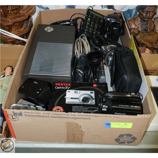 FLAT WITH PENTAX SLIDING LENS CAMERA,