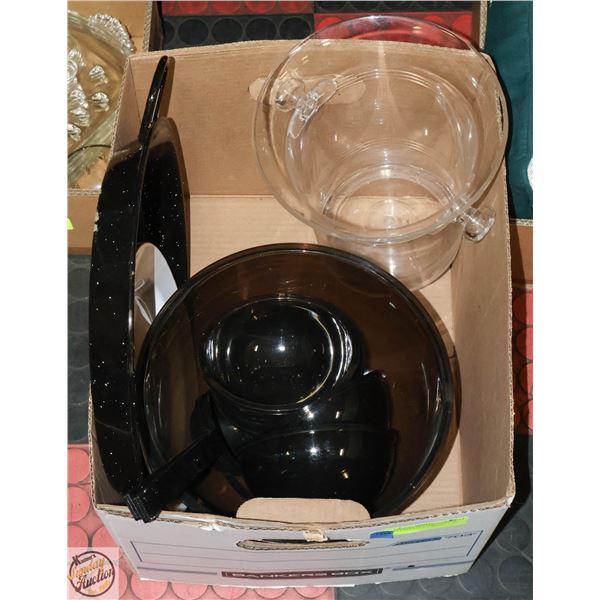 PUNCH BOWL SET + CHAMPAGNE BOTTLE BUCKET WITH