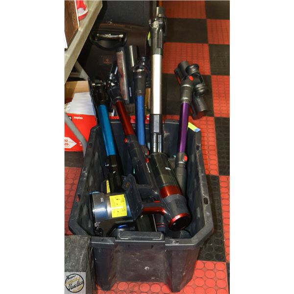 FIVE VACUUMS (NO BATTERIES)